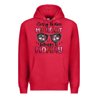 Cardinal sorry ladies my heart belongs to mommy Premium Hoodie - MaliasSmallBusiness