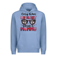 Colony Blue sorry ladies my heart belongs to mommy Premium Hoodie - MaliasSmallBusiness
