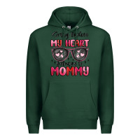 Sports Green sorry ladies my heart belongs to mommy Premium Hoodie - MaliasSmallBusiness