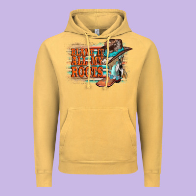 Blame It All My Roots Vintage Hoodie Designed By Adodesignshop