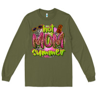 Army Green hot mom summer Long Sleeve Tee - texasbilliewilder