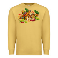 Antique Gold mexican elote corn sombrero lime and  cactus Premium Sweatshirt - AdoDesignShop