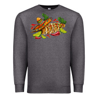 Charcoal Heather mexican elote corn sombrero lime and  cactus Premium Sweatshirt - AdoDesignShop