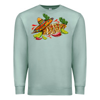 Seafoam mexican elote corn sombrero lime and  cactus Premium Sweatshirt - AdoDesignShop