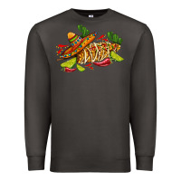 Smoke mexican elote corn sombrero lime and  cactus Premium Sweatshirt - AdoDesignShop