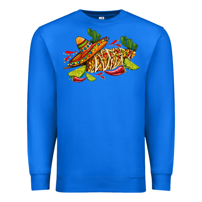 Mexican Elote Corn Sombrero Lime And  Cactus Premium Sweatshirt by AdoDesignShop | Teevron