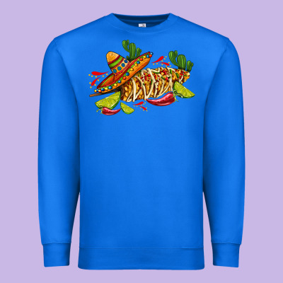 Mexican Elote Corn Sombrero Lime And  Cactus Premium Sweatshirt Designed By Adodesignshop