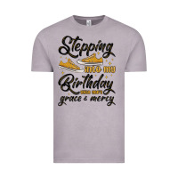 Vintage Zinc stepping into my birthday with god s grace and mer Vintage Tee - MaliasSmallBusiness