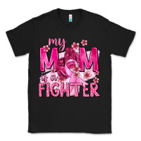 Black My Mom Is a Fighter with Ribbon Classic Tee - texasbilliewilder