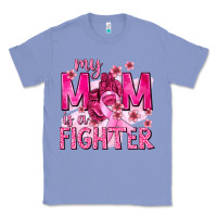Colony Blue My Mom Is a Fighter with Ribbon Classic Tee - texasbilliewilder