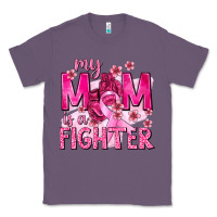 Lavender My Mom Is a Fighter with Ribbon Classic Tee - texasbilliewilder