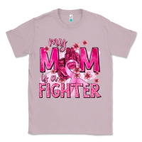 Lilac My Mom Is a Fighter with Ribbon Classic Tee - texasbilliewilder