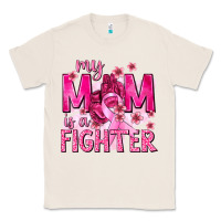Natural My Mom Is a Fighter with Ribbon Classic Tee - texasbilliewilder