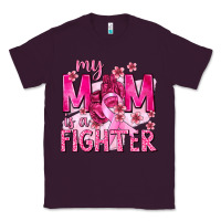 Plum My Mom Is a Fighter with Ribbon Classic Tee - texasbilliewilder
