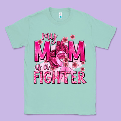 My Mom Is A Fighter With Ribbon Classic Tee Designed By Texasbilliewilder