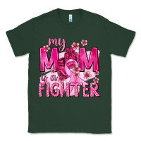 Sports Green My Mom Is a Fighter with Ribbon Classic Tee - texasbilliewilder