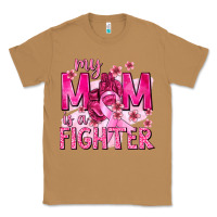 Toasted Coconut My Mom Is a Fighter with Ribbon Classic Tee - texasbilliewilder