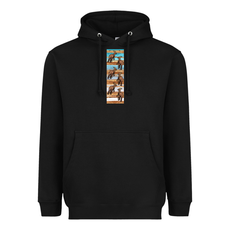 Dinosaur Parasaurolophus Pen Wrap Heavyweight Hoodie by Artiststas | Teevron
