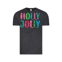 Vintage Black holly jolly Vintage Tee - MaliasSmallBusiness
