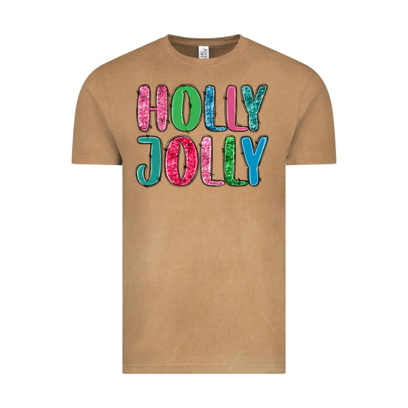 Holly Jolly Vintage Tee by MaliasSmallBusiness | Teevron