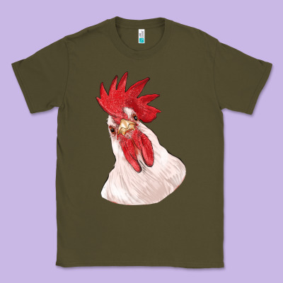 Silly Chicken Head Classic Tee Designed By Ranaportraitstore