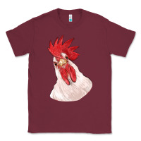 Burgundy silly chicken head Classic Tee - RanaPortraitStore