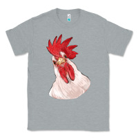 Heather Grey silly chicken head Classic Tee - RanaPortraitStore