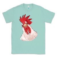 Seafoam silly chicken head Classic Tee - RanaPortraitStore