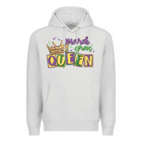 Dove Grey mardi gras queen Premium Hoodie - MaliasSmallBusiness