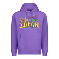 Purple mardi gras queen Premium Hoodie - MaliasSmallBusiness
