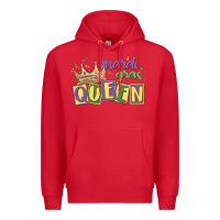 Red mardi gras queen Premium Hoodie - MaliasSmallBusiness
