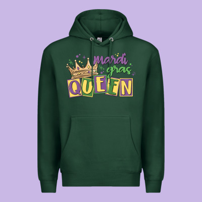 Mardi Gras Queen Premium Hoodie Designed By Maliassmallbusiness