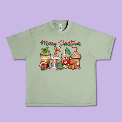 Urban Heavy Tee merry christmas gingerbread coffee cups