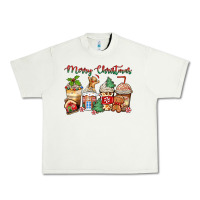 Pistachio merry christmas gingerbread coffee cups Urban Heavy Tee - Zillion Design Studio