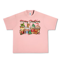 Salmon merry christmas gingerbread coffee cups Urban Heavy Tee - Zillion Design Studio