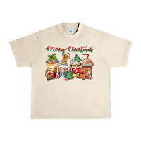 Sandshell merry christmas gingerbread coffee cups Urban Heavy Tee - Zillion Design Studio