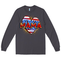 Smoke American mama heart Long Sleeve Tee - Zillion Design Studio