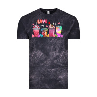 Cloud Black love coffee cups Vintage Tee - MaliasSmallBusiness