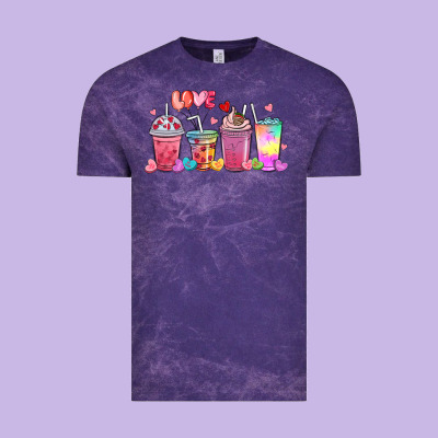Vintage Tee love coffee cups