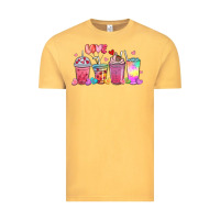 Vintage Mustard love coffee cups Vintage Tee - MaliasSmallBusiness