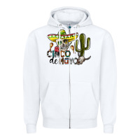 White cinco de mayo Zipper Hoodie - SublimationCraftShop