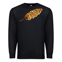 Black Mexican elote corn Premium Sweatshirt - AdoDesignShop