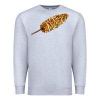 Heather Grey Mexican elote corn Premium Sweatshirt - AdoDesignShop