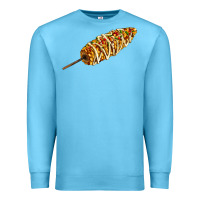 Ocean Blue Mexican elote corn Premium Sweatshirt - AdoDesignShop