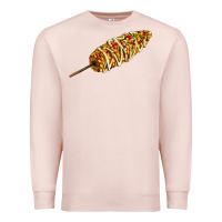 Pale Pink Mexican elote corn Premium Sweatshirt - AdoDesignShop