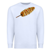 White Mexican elote corn Premium Sweatshirt - AdoDesignShop