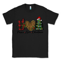 Black peace love christmas Classic Tee - RanaPortraitStore