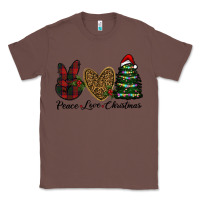 Chestnut peace love christmas Classic Tee - RanaPortraitStore