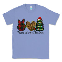 Colony Blue peace love christmas Classic Tee - RanaPortraitStore