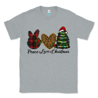 Heather Grey peace love christmas Classic Tee - RanaPortraitStore